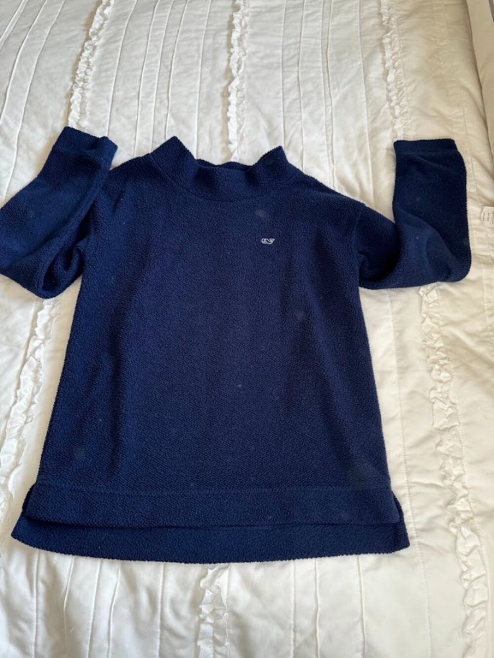 Vineyard Vines Size Womans Large Navy Sherpa Pullover